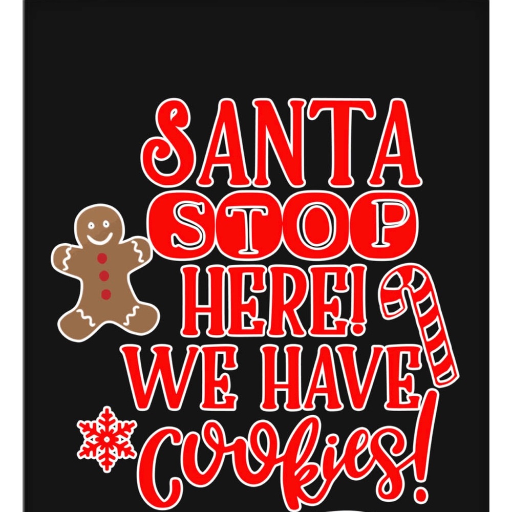 Santa Stop Here! Dog Bandana Small Large